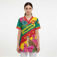Personalized Grenada Independence Day 1974 Scrub Top La Gwinad Dove Armadillo Together - Wonder Print Shop