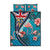 Turks and Caicos Islands Flamingo Quilt Bed Set Zipper Stylized