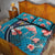 Turks and Caicos Islands Flamingo Quilt Bed Set Zipper Stylized