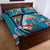 Turks and Caicos Islands Flamingo Quilt Bed Set Zipper Stylized