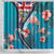 Turks and Caicos Islands Flamingo Shower Curtain Zipper Stylized