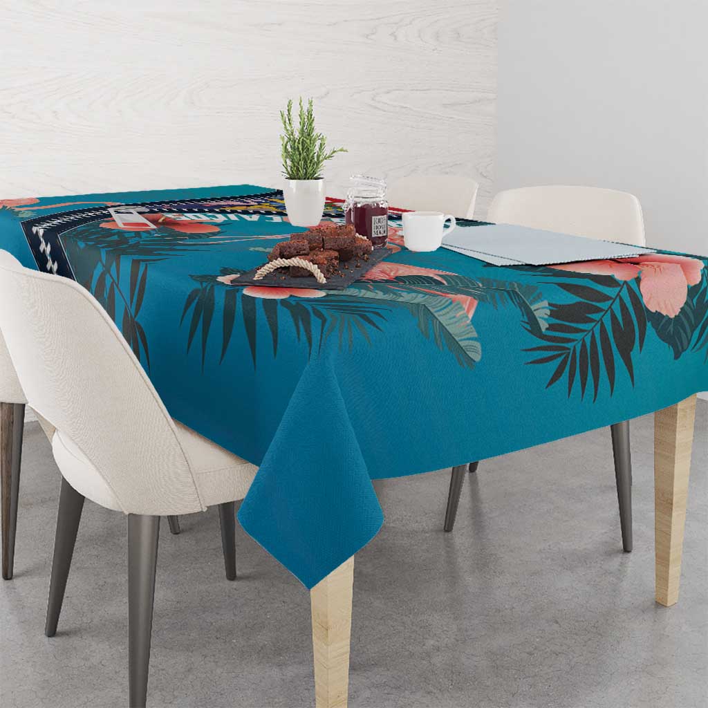 Turks and Caicos Islands Flamingo Tablecloth Zipper Stylized