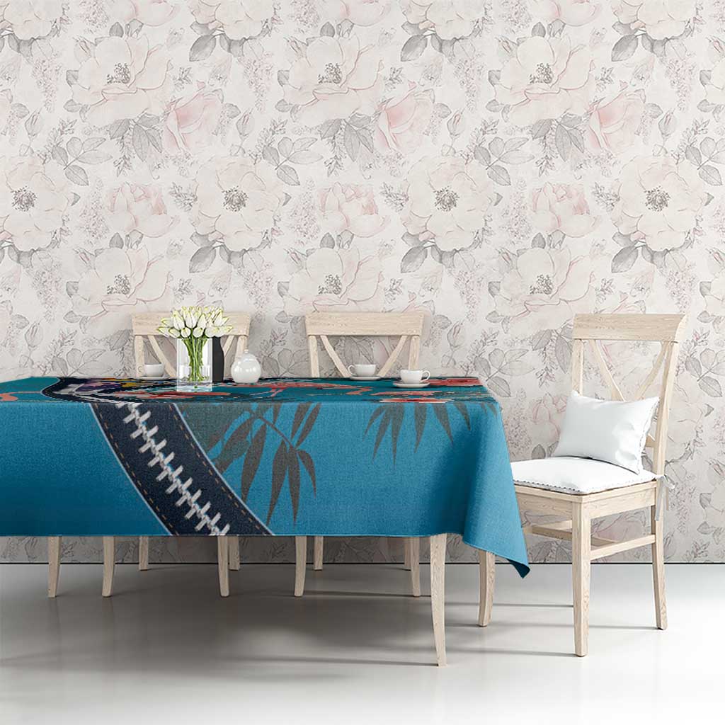Turks and Caicos Islands Flamingo Tablecloth Zipper Stylized