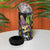 Personalized Mardi Gras Alligator 4 in 1 Can Cooler Tumbler Colorful Zipper Stylized