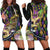 Personalized Mardi Gras Alligator Hoodie Dress Colorful Zipper Stylized