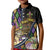 Personalized Mardi Gras Alligator Kid Polo Shirt Colorful Zipper Stylized