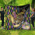 Mardi Gras Alligator Quilt Colorful Zipper Stylized