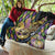 Mardi Gras Alligator Quilt Colorful Zipper Stylized