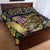 Mardi Gras Alligator Quilt Bed Set Colorful Zipper Stylized