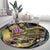 Mardi Gras Alligator Round Carpet Colorful Zipper Stylized