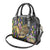 Mardi Gras Alligator Shoulder Handbag Colorful Zipper Stylized