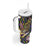 Personalized Mardi Gras Alligator Tumbler With Handle Colorful Zipper Stylized