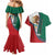 Personalized Mexico Flag Day Couples Matching Mermaid Dress and Hawaiian Shirt Mexican Coat Of Arms Zipper Stylized