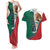 Personalized Mexico Flag Day Couples Matching Tank Maxi Dress and Hawaiian Shirt Mexican Coat Of Arms Zipper Stylized