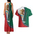 Personalized Mexico Flag Day Couples Matching Tank Maxi Dress and Hawaiian Shirt Mexican Coat Of Arms Zipper Stylized