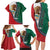 Personalized Mexico Flag Day Family Matching Long Sleeve Bodycon Dress and Hawaiian Shirt Mexican Coat Of Arms Zipper Stylized