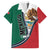 Personalized Mexico Flag Day Family Matching Long Sleeve Bodycon Dress and Hawaiian Shirt Mexican Coat Of Arms Zipper Stylized