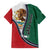 Personalized Mexico Flag Day Family Matching Long Sleeve Bodycon Dress and Hawaiian Shirt Mexican Coat Of Arms Zipper Stylized