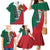 Personalized Mexico Flag Day Family Matching Mermaid Dress and Hawaiian Shirt Mexican Coat Of Arms Zipper Stylized