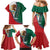 Personalized Mexico Flag Day Family Matching Mermaid Dress and Hawaiian Shirt Mexican Coat Of Arms Zipper Stylized