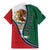 Personalized Mexico Flag Day Family Matching Mermaid Dress and Hawaiian Shirt Mexican Coat Of Arms Zipper Stylized