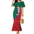 Personalized Mexico Flag Day Family Matching Mermaid Dress and Hawaiian Shirt Mexican Coat Of Arms Zipper Stylized