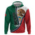 Personalized Mexico Flag Day Hoodie Mexican Coat Of Arms Zipper Stylized