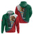 Personalized Mexico Flag Day Hoodie Mexican Coat Of Arms Zipper Stylized