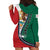 Personalized Mexico Flag Day Hoodie Dress Mexican Coat Of Arms Zipper Stylized