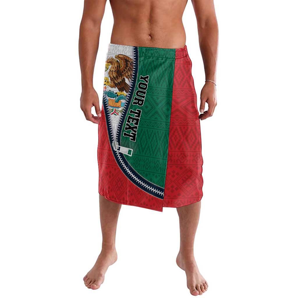 Personalized Mexico Flag Day Lavalava Mexican Coat Of Arms Zipper Stylized