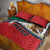 Mexico Flag Day Quilt Bed Set Mexican Coat Of Arms Zipper Stylized