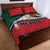 Mexico Flag Day Quilt Bed Set Mexican Coat Of Arms Zipper Stylized