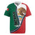 Personalized Mexico Flag Day Rugby Jersey Mexican Coat Of Arms Zipper Stylized