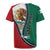 Personalized Mexico Flag Day Rugby Jersey Mexican Coat Of Arms Zipper Stylized