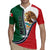 Personalized Mexico Flag Day Rugby Jersey Mexican Coat Of Arms Zipper Stylized