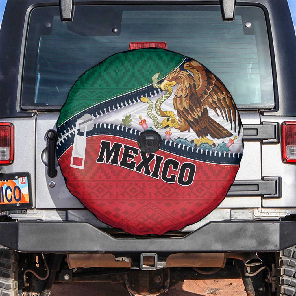 Mexico Flag Day Spare Tire Cover Mexican Coat Of Arms Zipper Stylized