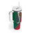 Personalized Mexico Flag Day Tumbler With Handle Mexican Coat Of Arms Zipper Stylized