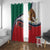 Mexico Flag Day Window Curtain Mexican Coat Of Arms Zipper Stylized