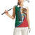 Personalized Mexico Flag Day Women Sleeveless Polo Shirt Mexican Coat Of Arms Zipper Stylized