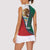 Personalized Mexico Flag Day Women Sleeveless Polo Shirt Mexican Coat Of Arms Zipper Stylized