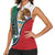 Personalized Mexico Flag Day Women Sleeveless Polo Shirt Mexican Coat Of Arms Zipper Stylized