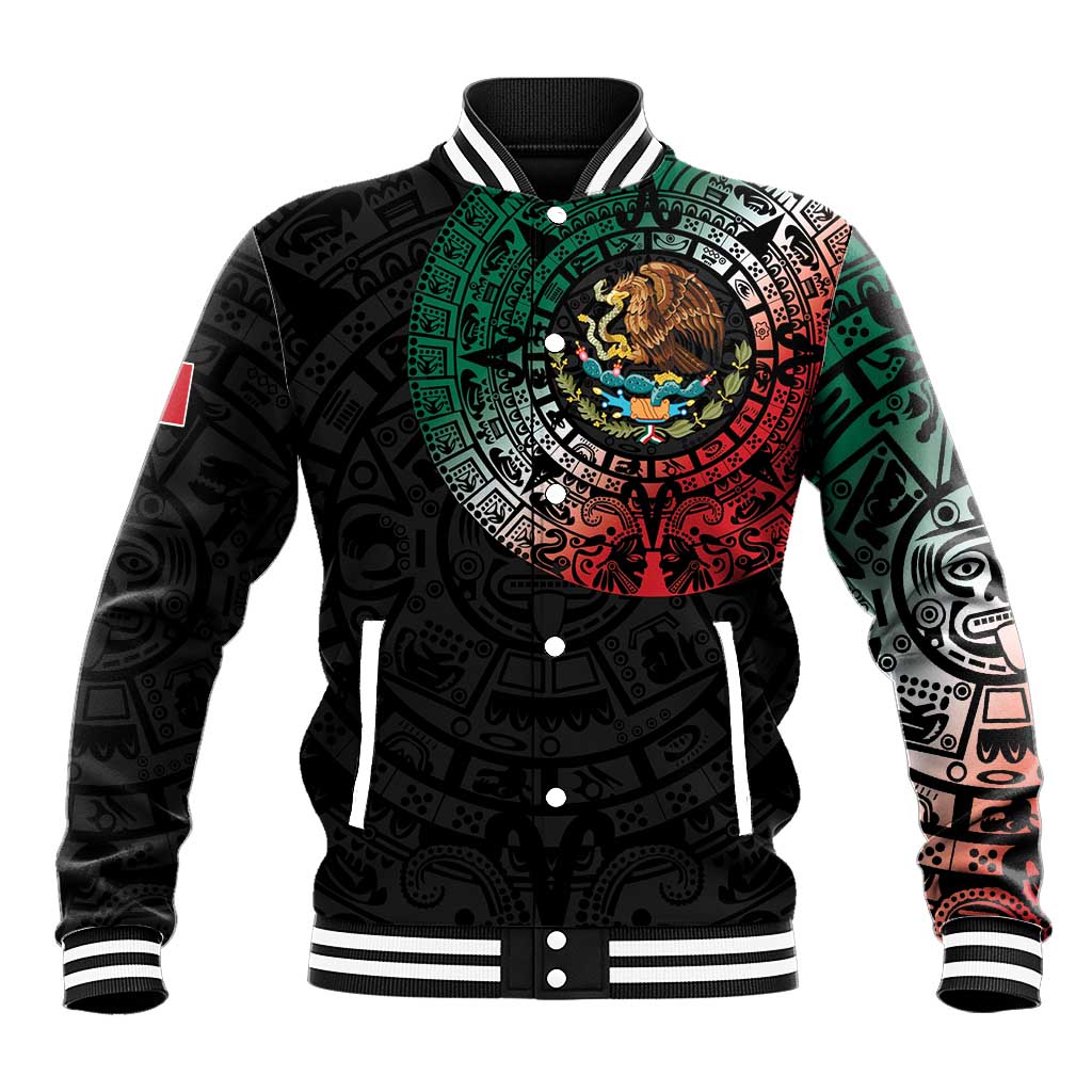 Mexican Aztec Circle Baseball Jacket Flag Color Unique Style