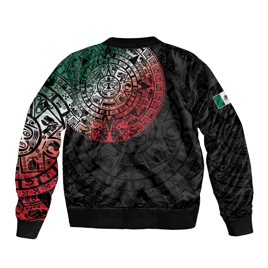 Mexican Aztec Circle Bomber Jacket Flag Color Unique Style