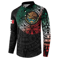 Mexican Aztec Circle Button Sweatshirt Flag Color Unique Style