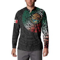 Mexican Aztec Circle Button Sweatshirt Flag Color Unique Style