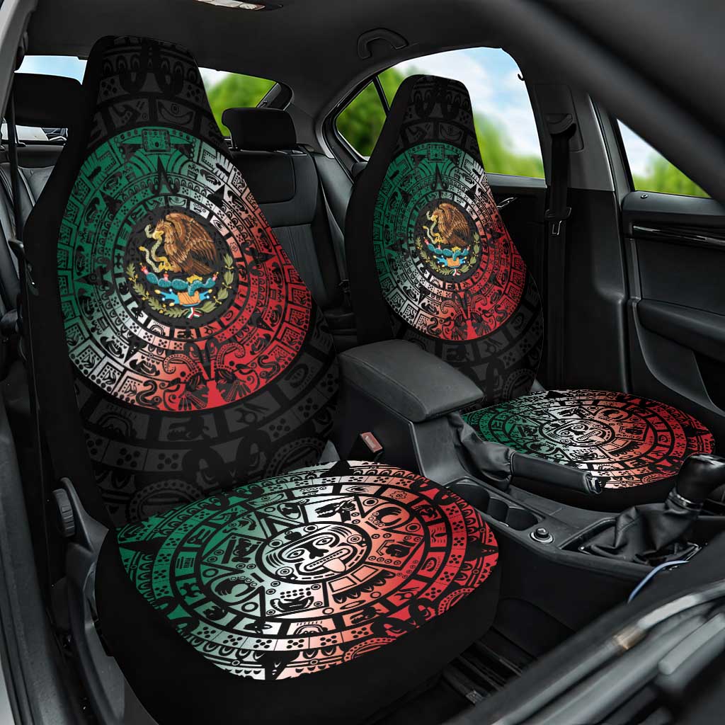 Mexican Aztec Circle Car Seat Cover Flag Color Unique Style