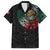 Mexican Aztec Circle Family Matching Off The Shoulder Long Sleeve Dress and Hawaiian Shirt Flag Color Unique Style