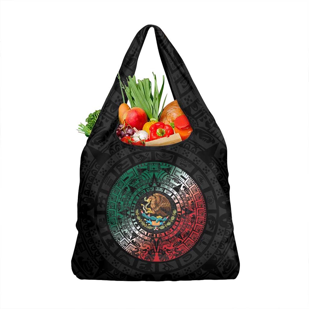 Mexican Aztec Circle Grocery Bag Flag Color Unique Style