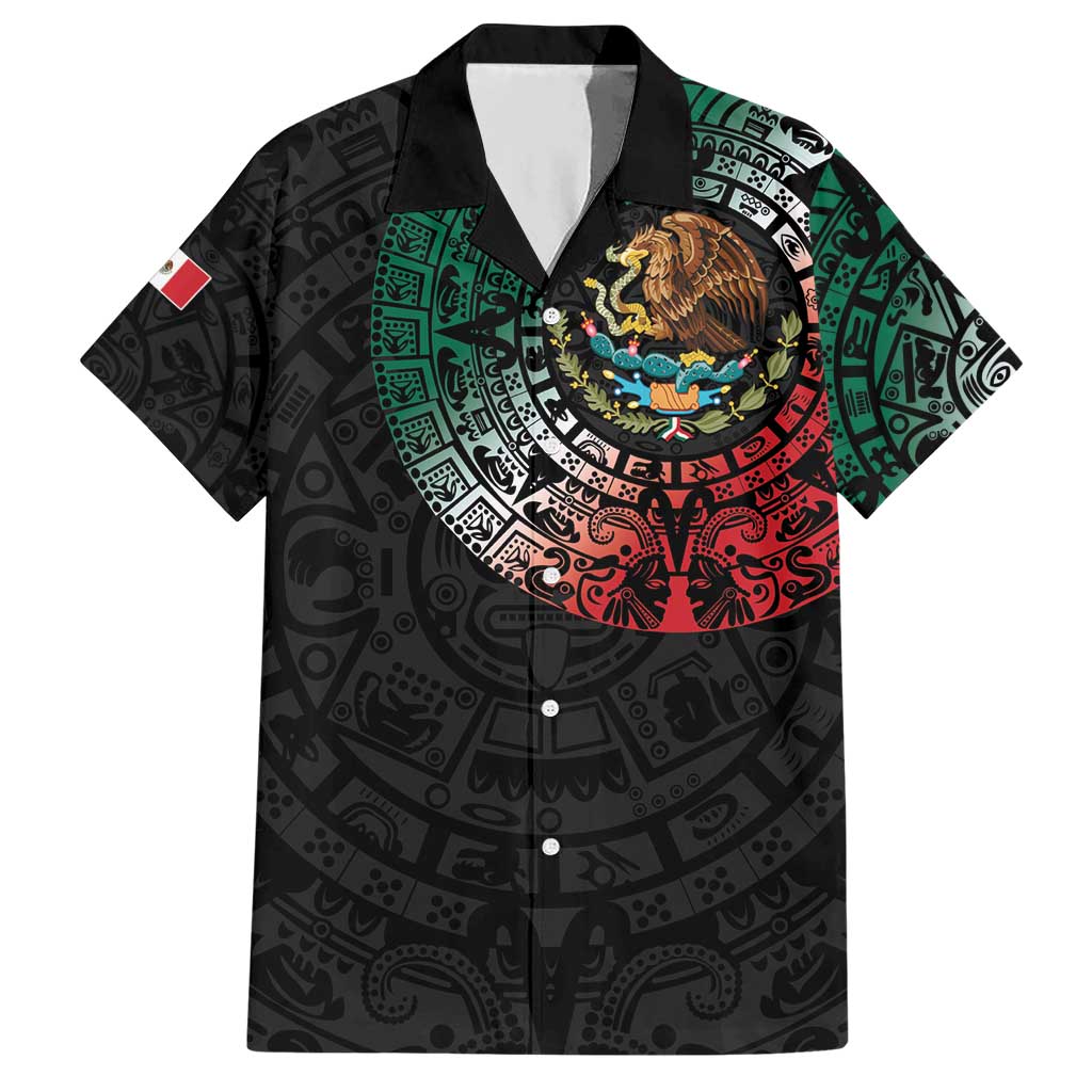 Mexican Aztec Circle Hawaiian Shirt Flag Color Unique Style