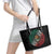 Mexican Aztec Circle Leather Tote Bag Flag Color Unique Style